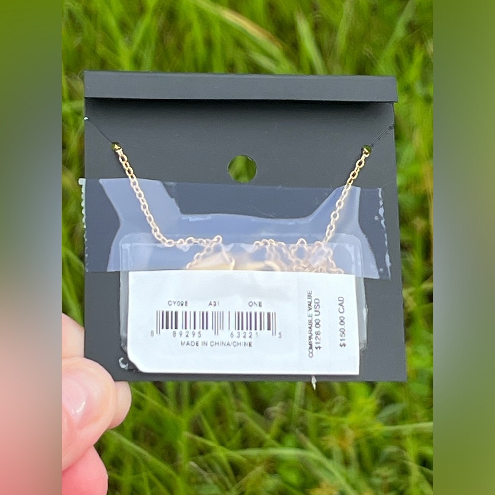 NWT Coach Star-Heart Necklace in Silver and Gold  16in gold chain - Picture 2 of 6